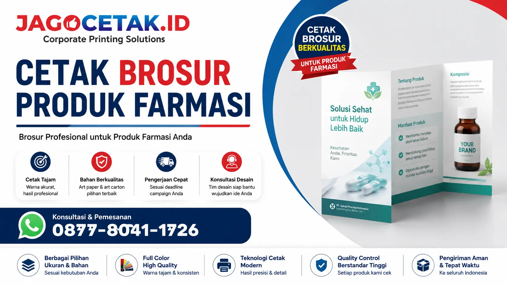 Cetak Brosur Produk Farmasi Profesional untuk Mendukung Marketing Perusahaan