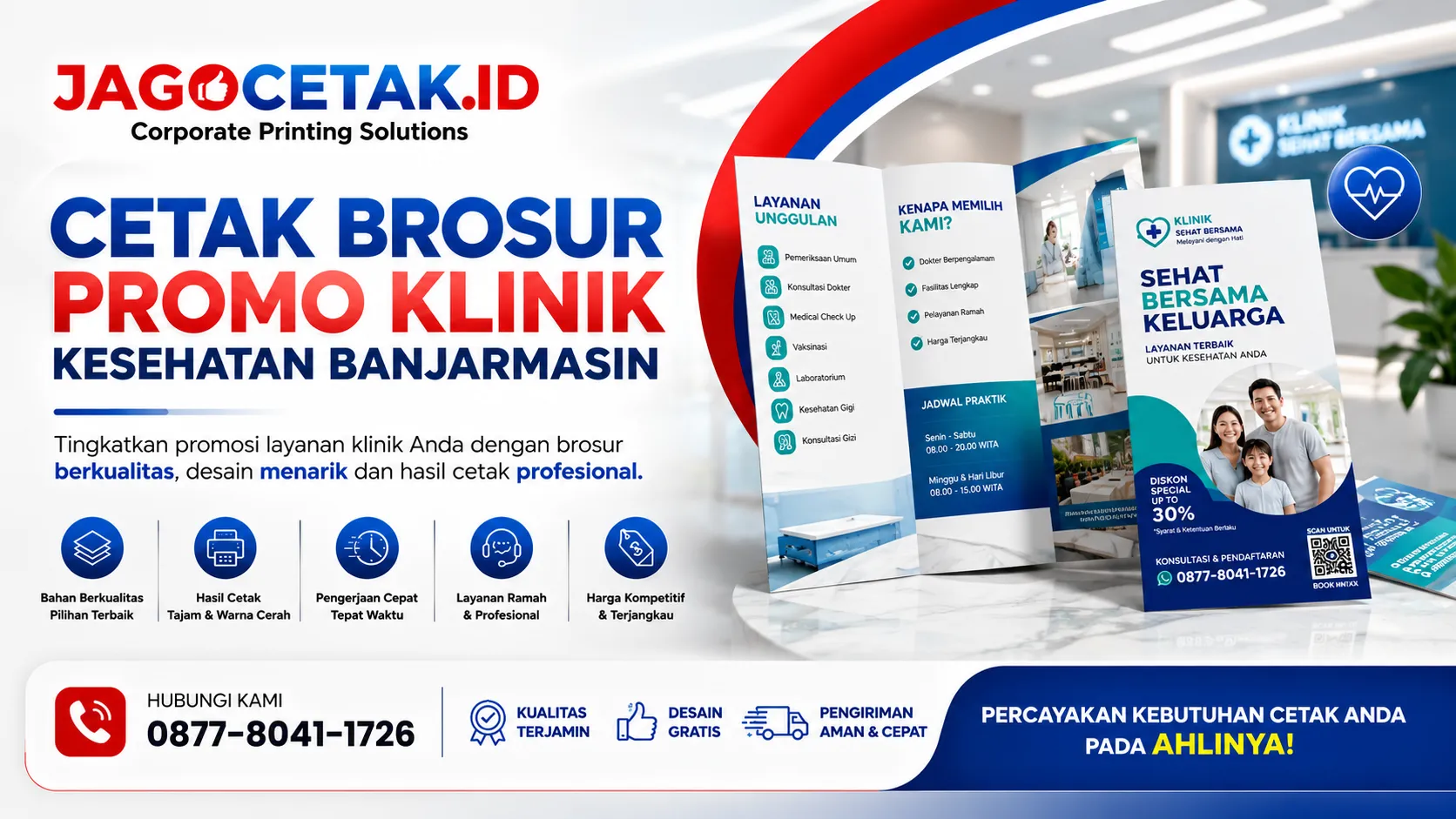 Cetak Brosur Promo Klinik Kesehatan Banjarmasin untuk Meningkatkan Promosi Layanan Medis