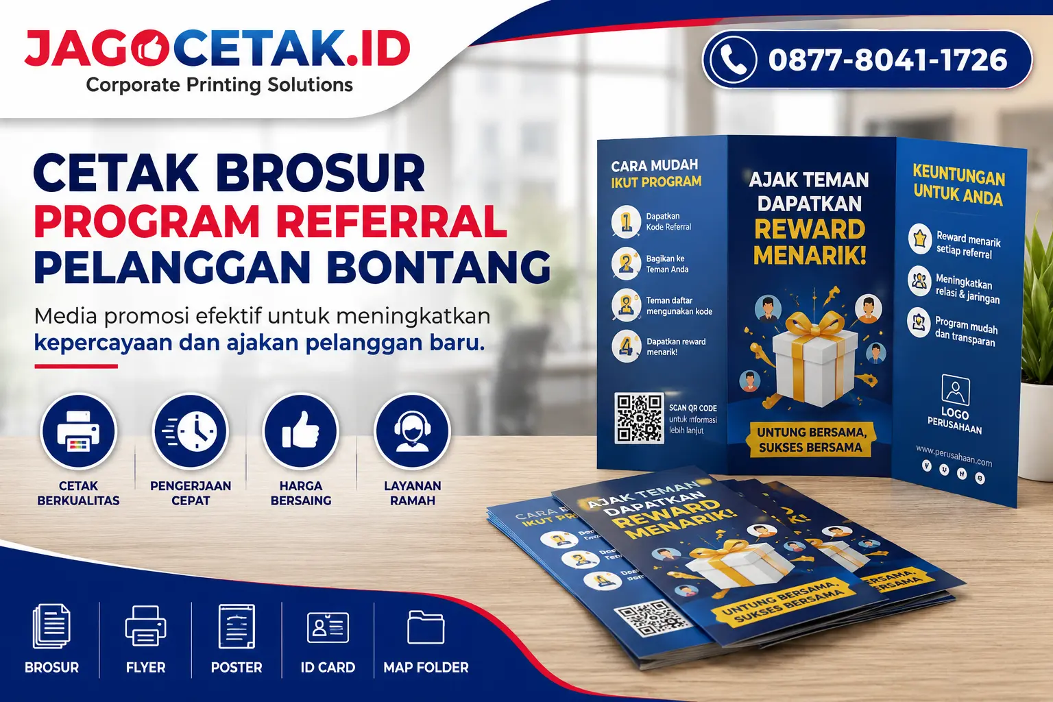Cetak Brosur Program Referral Pelanggan Bontang untuk Mendukung Strategi Marketing