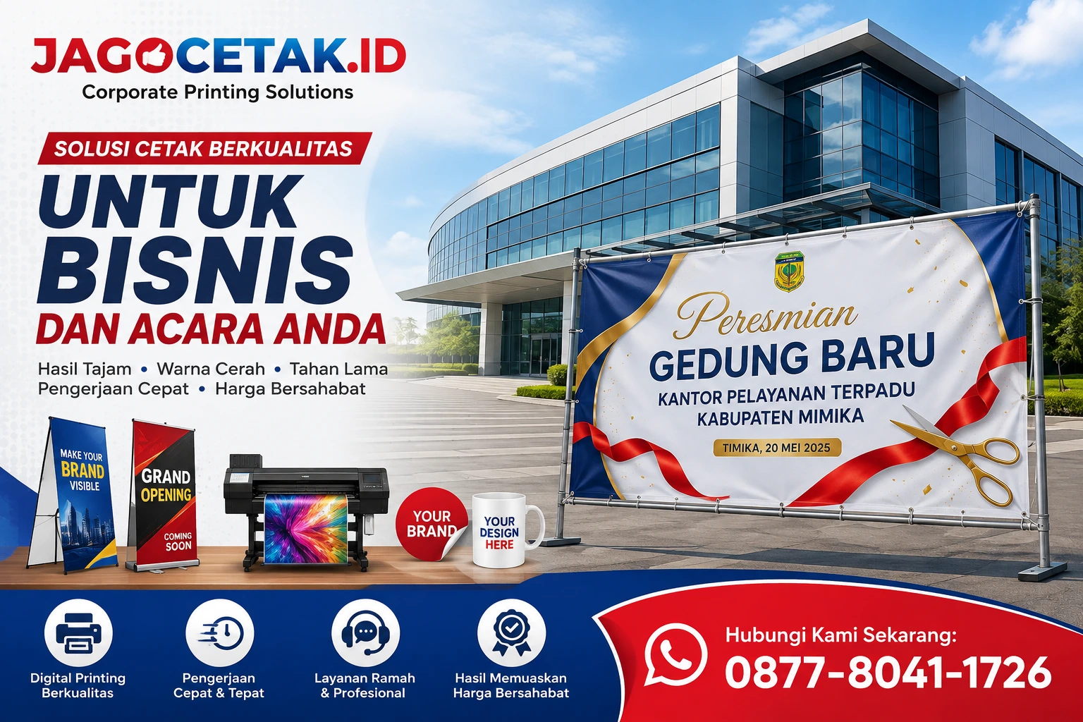 Cetak Banner Peresmian Gedung Timika: Solusi Tepat untuk Acara Resmi yang Profesional