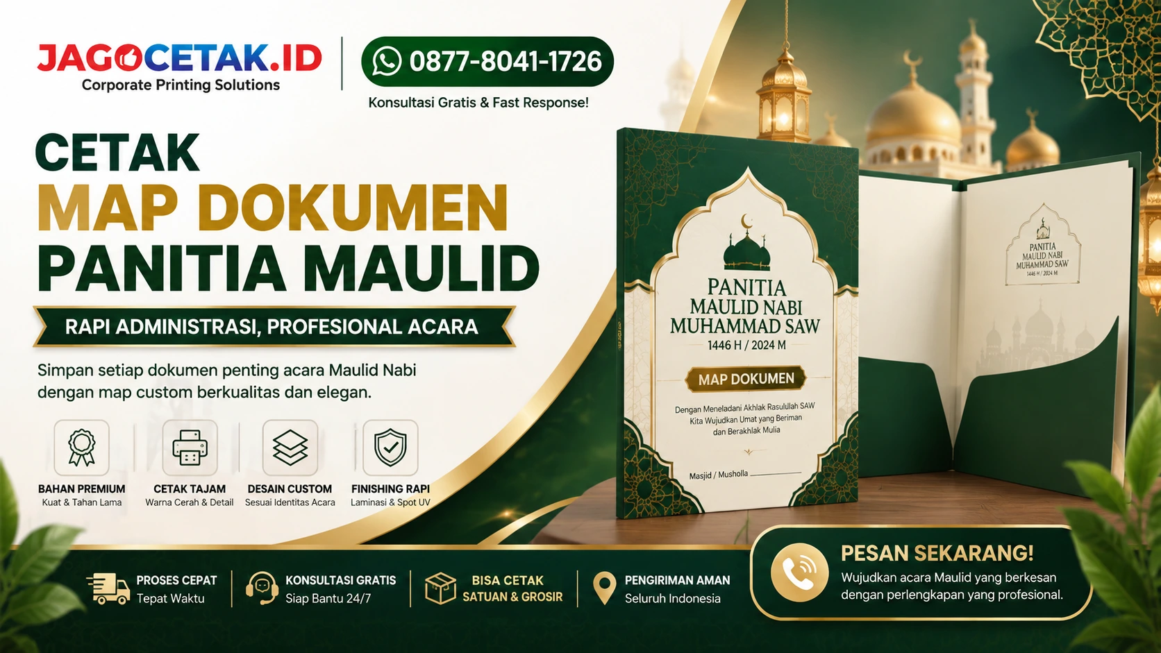 Cetak Map Dokumen Panitia Maulid untuk Administrasi Acara yang Lebih Profesional