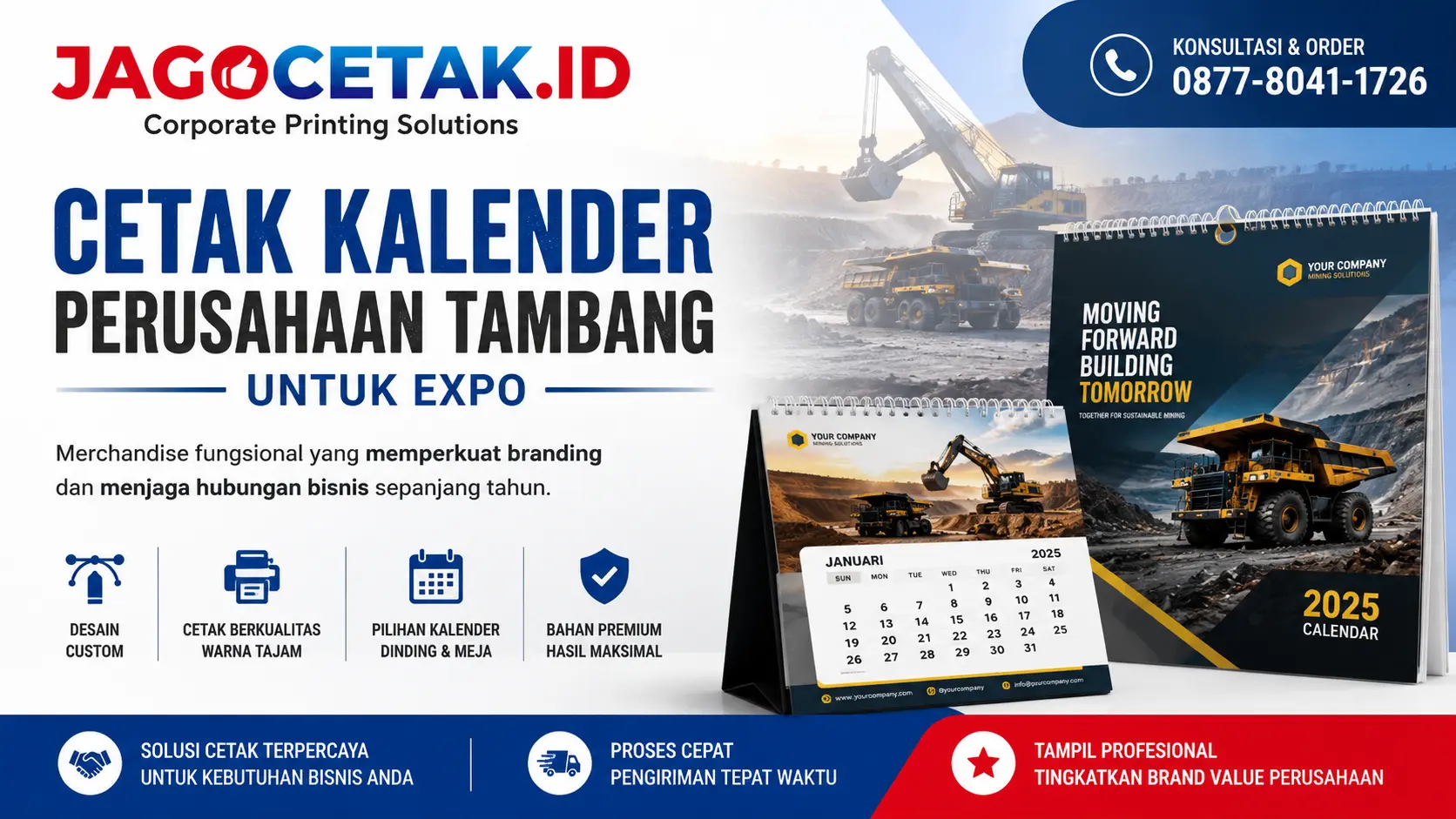 Cetak Kalender Perusahaan Tambang untuk Expo: Media Branding yang Efektif