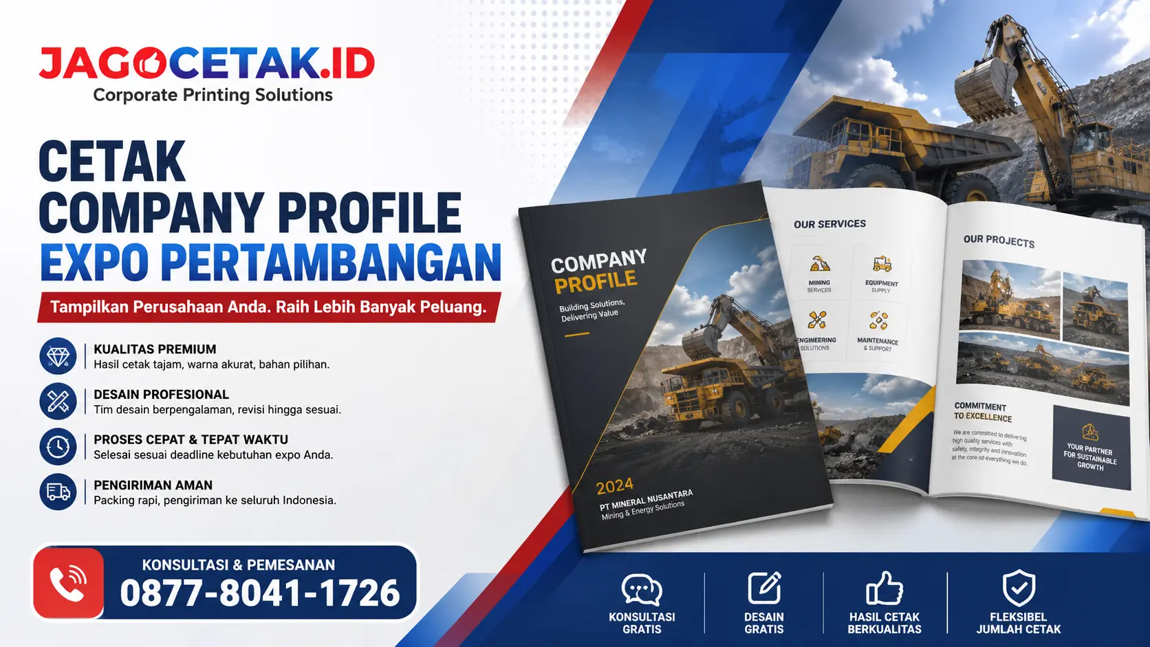 Cetak Company Profile Expo Pertambangan: Media Penting untuk Marketing Manager