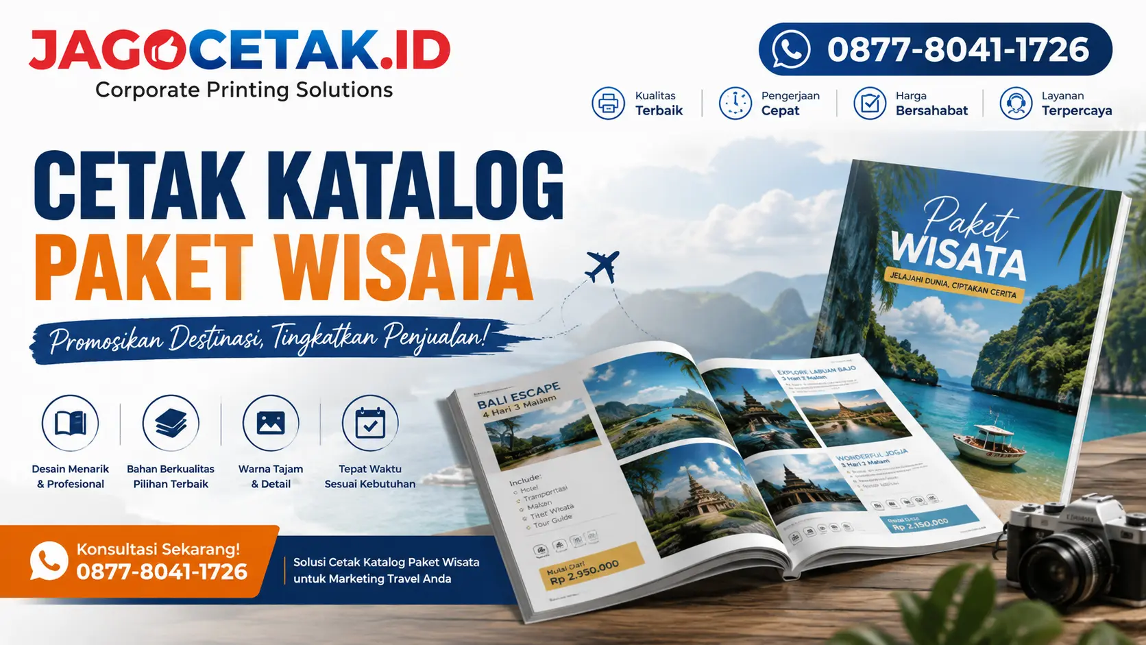Cetak Katalog Paket Wisata untuk Marketing Travel