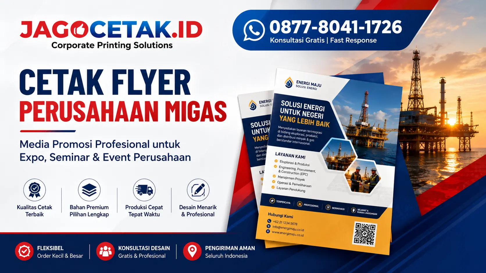 Cetak Flyer Perusahaan Migas untuk Media Marketing Profesional