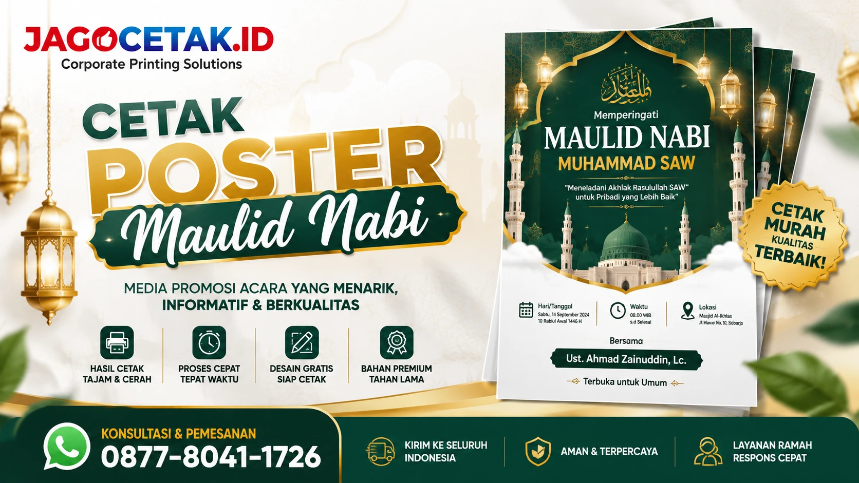 Cetak Poster Maulid Nabi: Solusi Promosi Acara yang Efektif dan Profesional